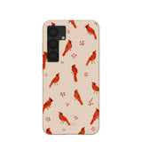Seashell Cardinals Samsung Galaxy S25 Case