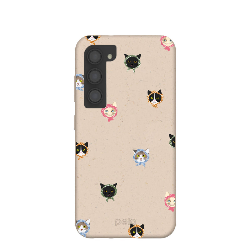 Seashell Cat Couture Samsung Galaxy S23 Case