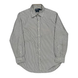 Polo By Ralph Lauren Striped Shirt - Medium Black & White Cotton