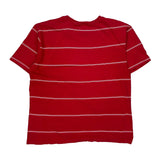 Tommy Hilfiger Striped T-Shirt - XL Red Cotton