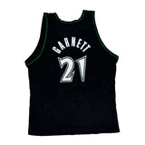 Timberwolves Champion #21 Garnett Jersey - XL Black Polyester