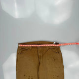 Dickies Double Knee Carpenter Trousers - 36W 29L Brown Cotton