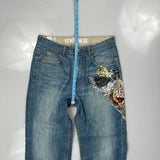 Ecko Unltd Hip Hop Jeans - 34W 31L Blue Cotton