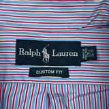 Ralph Lauren Striped Shirt - XL Red Cotton