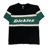 Dickies Striped T-Shirt - XL Black Cotton Blend