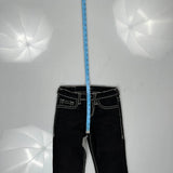 True Religion Contrast Stitch Jeans - 23W 23L Black Cotton