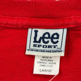 Angels Lee Sport Nfl T-Shirt - Large Red Cotton