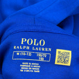 Age 10-12 Ralph Lauren Hoodie - Medium Blue Cotton