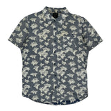 Oakley Short Sleeve Shirt - Medium Blue Cotton