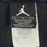 Air Max Jordan Graphic T-Shirt - Large Black Cotton