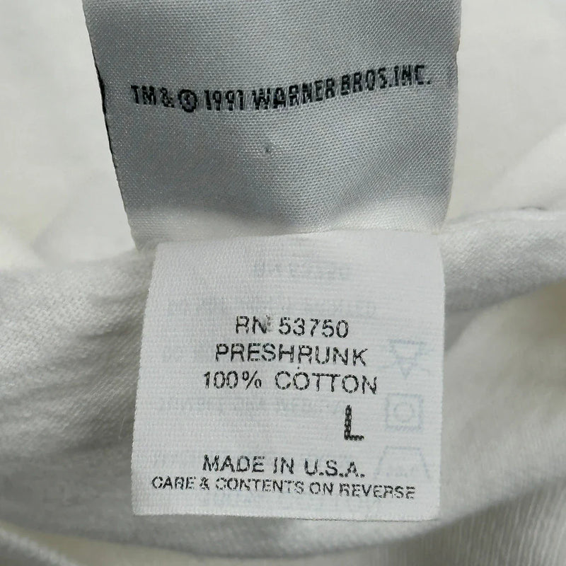 Warner Bros Acme Clothing Cartoon T-Shirt - Large Red Cotton