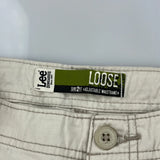 Lee Cargo Shorts - 32W 11L Beige Cotton