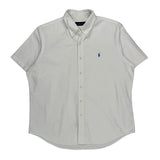 Ralph Lauren Short Sleeve Shirt - XL White Cotton