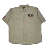Chase Authentics Short Sleeve Shirt - 2XL Beige Cotton