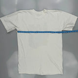 Single Stitch Italy Unbranded Graphic T-Shirt - Medium White Cotton