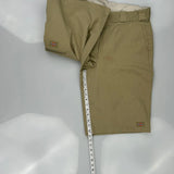 Dickies Shorts - 30W 12L Khaki Polyester Blend