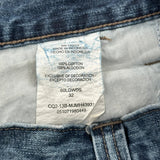 Wrangler Cargo Shorts - 33W 9L Blue Cotton