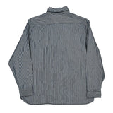 Levis Striped Shirt - Large Blue Cotton