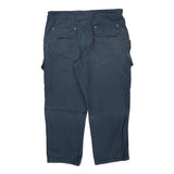 Unbranded Cargo Trousers - 36W 26L Blue Cotton