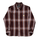 Carhartt Checked Flannel Shirt - XL Brown Cotton