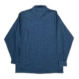 Wrangler Denim Shirt - Large Blue Cotton