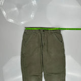 Carhartt Double Knee Carpenter Pants - 30W 31L Green Cotton