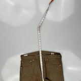 Levis 501 Jeans - 34W 30L Brown Cotton