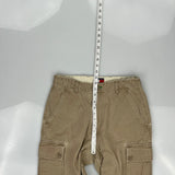 Tommy Hilfiger Cargo Trousers - 29W 30L Khaki Cotton
