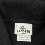 Lacoste Slim Fit Polo Shirt - Small Black Cotton