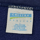 90S Blank Gildan Sweatshirt - Large Navy Cotton Blend