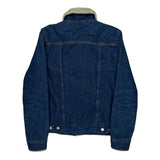 Levis Sherpa Lined Denim Jacket - Small Blue Denim