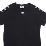 ADIDAS Womens T-Shirt Black UK 4