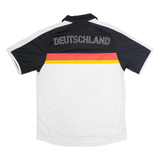 DFB Germany Fan Mens Football Shirt Jersey White Collared M