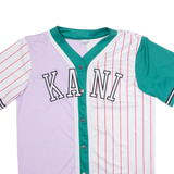 KARL KANI Baseball Mens Jersey Purple V-Neck M