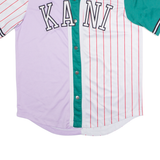 KARL KANI Baseball Mens Jersey Purple V-Neck M