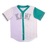KARL KANI Baseball Mens Jersey Purple V-Neck M