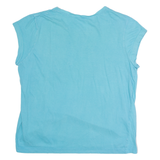 Summer Star Womens T-Shirt Blue Sleeveless Crew Neck M