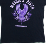 GILDAN Maggie's Diner Madrid New Mexico Womens T-Shirt Black USA Crew Neck L