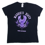 GILDAN Maggie's Diner Madrid New Mexico Womens T-Shirt Black USA Crew Neck L
