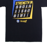 ADIDAS Golden State Warriors NBA Playoffs Strength In Numbers Mens T-Shirt Black USA M