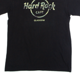 HARD ROCK CAFE Glasgow Mens T-Shirt Black Crew Neck M