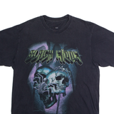 Black Widow Relaxed Mens T-Shirt Black Crew Neck M