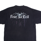 Black Widow Relaxed Mens T-Shirt Black Crew Neck M