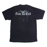 Black Widow Relaxed Mens T-Shirt Black Crew Neck M