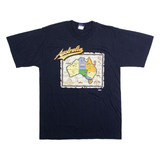 Australia Mens T-Shirt Black Crew Neck M