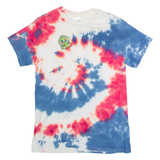 GILDAN Mens Tie Dye T-Shirt Blue Crew Neck S