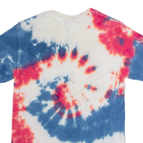 GILDAN Mens Tie Dye T-Shirt Blue Crew Neck S