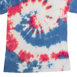 GILDAN Mens Tie Dye T-Shirt Blue Crew Neck S
