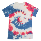 GILDAN Mens Tie Dye T-Shirt Blue Crew Neck S
