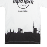 HARD ROCK CAFE Hamburg Mens T-Shirt White Crew Neck S